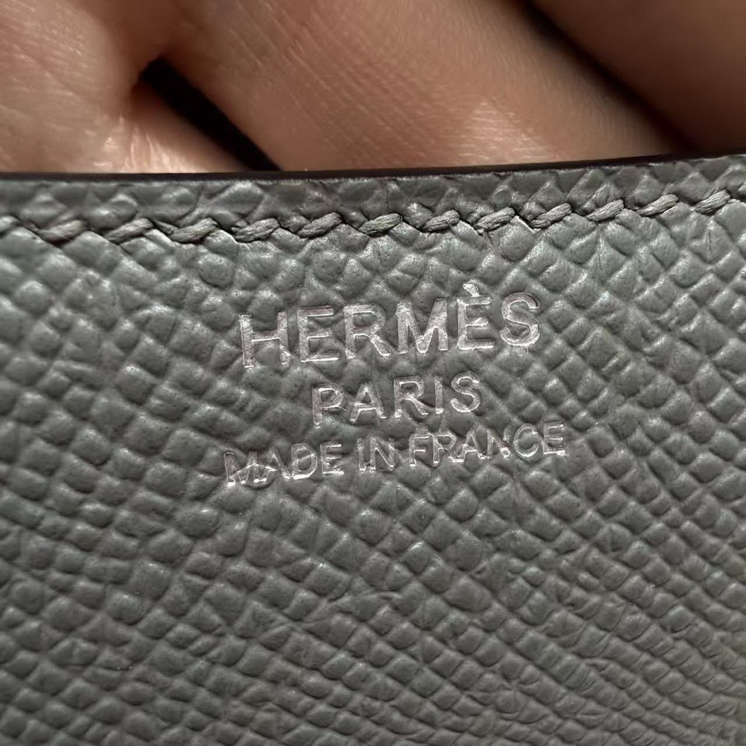 Hermes Constance 19 CM Bag Handmade In Epsom Calfskin Leather Silver Hardware 0L Girs Meyer - Image 17