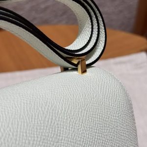 Hermes Constance 19 CM Bag Handmade In Epsom Calfskin Leather Gold Hardware 0S Vert Fizz - Image 4