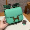 Hermes Constance 19 CM Bag Handmade In Epsom Calfskin Leather Gold Hardware 0Z Vert Comics