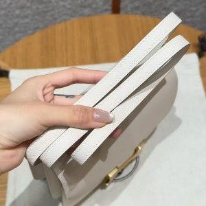 Hermes Constance 19 CM Bag Handmade In Epsom Calfskin Leather Gold Hardware 10 Craie - Image 5
