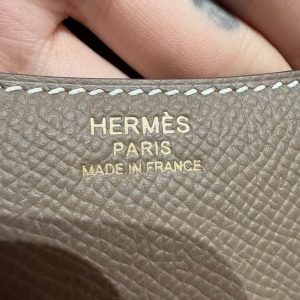 Hermes Constance 19 CM Bag Handmade In Epsom Calfskin Leather Gold Hardware 18 Etoupe - Image 15