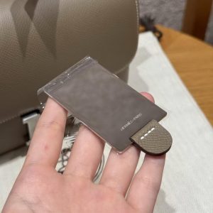 Hermes Constance 19 CM Bag Handmade In Epsom Calfskin Leather Silver Hardware 18 Etoupe - Image 3