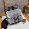 Hermes Constance 19 CM Bag Handmade In Lizard Leather from South Africa Silver Hardware 1B Ombre