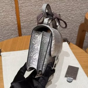Hermes Constance 19 CM Bag Handmade In Lizard Leather from South Africa Silver Hardware 1B Ombre - Image 18