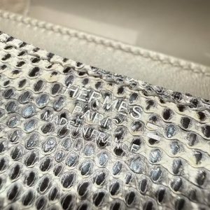 Hermes Constance 19 CM Bag Handmade In Lizard Leather from South Africa Silver Hardware 1B Ombre - Image 14