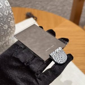 Hermes Constance 19 CM Bag Handmade In Lizard Leather from South Africa Silver Hardware 1B Ombre - Image 5