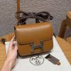 Hermes Constance 19 CM Bag Handmade In Chèvre Calfskin Leather Silver Hardware 37 Gold
