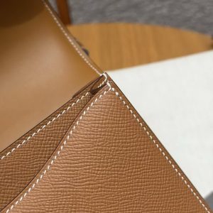 Hermes Constance 19 CM Bag Handmade In Epsom Calfskin Leather Gold Hardware 37 Gold - Image 8