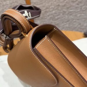 Hermes Constance 19 CM Bag Handmade In Epsom Calfskin Leather Gold Hardware 37 Gold - Image 6