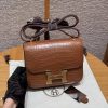 Hermes Constance 19 CM Bag Handmade In Matte Alligator Leather from Mississippi Gold Hardware 37 Gold