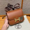 Hermes Constance 19 CM Bag Handmade In Swift Calfskin Leather Gold Hardware 37 Gold