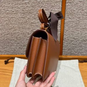 Hermes Constance 19 CM Bag Handmade In Swift Calfskin Leather Gold Hardware 37 Gold - Image 8