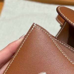 Hermes Constance 19 CM Bag Handmade In Swift Calfskin Leather Gold Hardware 37 Gold - Image 6