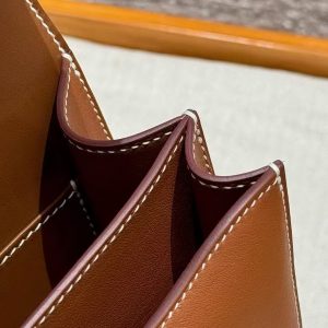 Hermes Constance 19 CM Bag Handmade In Swift Calfskin Leather Gold Hardware 37 Gold - Image 5