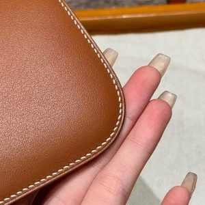 Hermes Constance 19 CM Bag Handmade In Swift Calfskin Leather Gold Hardware 37 Gold - Image 4