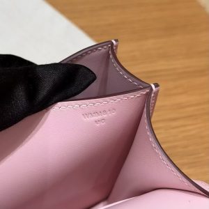 Hermes Constance 19 CM Bag Handmade In Swift Calfskin Leather Silver Hardware 3Q Rose Sakura - Image 7