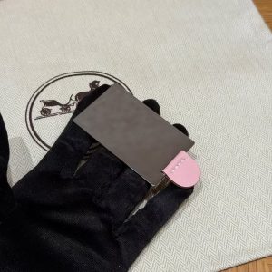 Hermes Constance 19 CM Bag Handmade In Swift Calfskin Leather Silver Hardware 3Q Rose Sakura - Image 4