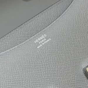 Hermes Constance 19 CM Bag Handmade In Epsom Calfskin Leather Silver Hardware 4Z Gris Mouette - Image 11