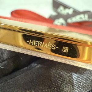 Hermes Constance 19 CM Bag Handmade In Lizard Leather from South Africa Gold Hardware 51 Rouge Exotique - Image 6