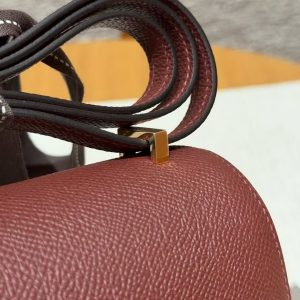 Hermes Constance 19 CM Bag Handmade In Epsom Calfskin Leather Gold Hardware 55 Rouge H - Image 7