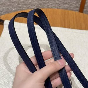 Hermes Constance 19 CM Bag Handmade In Epsom Calfskin Leather Gold Hardware 73 Blue Saphir - Image 4