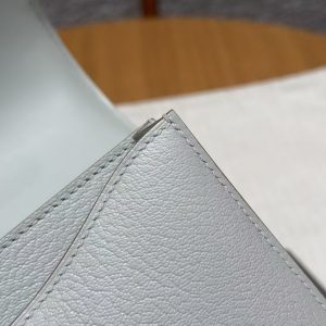 Hermes Constance 19 CM Bag Handmade In Chèvre Calfskin Leather Gold Hardware 80 Girs Perle - Image 11