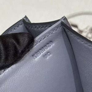 Hermes Constance 19 CM Bag Handmade In KK Ostrich Leather from South Africa Silver Hardware 82 Girs Agate - Image 17