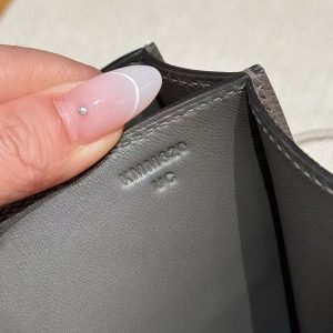 Hermes Constance 19 CM Bag Handmade In Epsom Calfskin Leather Rose Gold Hardware 8F Girs Etain - Image 12
