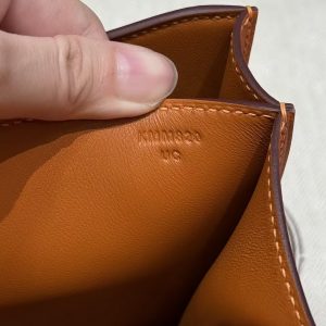 Hermes Constance 19 CM Bag 93 Orange Handmade In Epsom Calfskin Leather Gold Hardware - Image 4