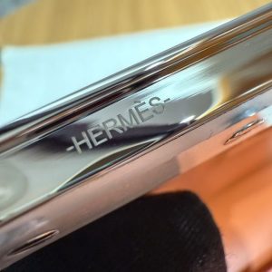 Hermes Constance 19 CM Bag Handmade In Lizard Leather from South Africa Silver Hardware 93 Orange - Image 14
