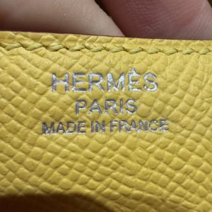 Hermes Constance 19 CM Bag Handmade In Epsom Calfskin Leather Silver Hardware 9O Jaune Naples - Image 17