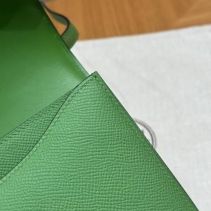 Hermes Constance 19 CM Bag Handmade In Epsom Calfskin Leather Gold Hardware A8 Vert Yucca - Image 9