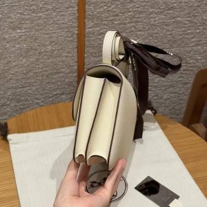 Hermes Constance 19 CM Bag I2 Nata Handmade In Epsom Calfskin Leather Enamel Fittings Hardware - Image 18