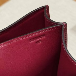 Hermes Constance 19 CM Bag Handmade In Epsom Calfskin Leather Gold Hardware K1 Rouge Grenat - Image 14