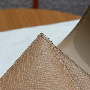Hermes Constance 19 CM Bag Handmade In Epsom Calfskin Leather Gold Hardware OM Chai - Image 11