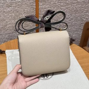 Alternative view of Hermes Constance 19 CM Bag Handmade In Epsom Calfskin Leather Gold Hardware S2 Trench