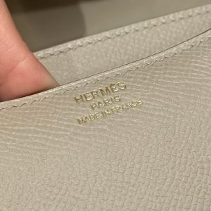 Hermes Constance 19 CM Bag Handmade In Epsom Calfskin Leather Rose Gold Hardware S2 Trench - Image 10