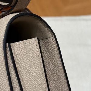 Hermes Constance 19 CM Bag Handmade In Epsom Calfskin Leather Rose Gold Hardware S2 Trench - Image 8