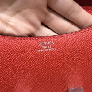 Hermes Constance 19 CM Bag Handmade In Epsom Calfskin Leather Enamel Fittings Hardware S3 Rouge Coeur - Image 15