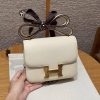Hermes Constance 19 CM Bag Handmade In Epsom Calfskin Leather Gold Hardware i2 Nata