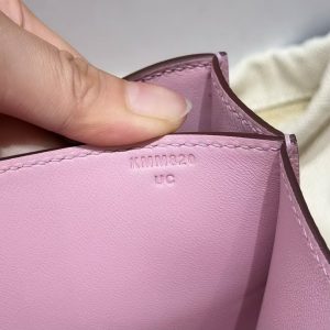 Hermes Constance 19 CM Bag Handmade In Epsom Calfskin Leather Gold Hardware X9 Mauve - Image 13