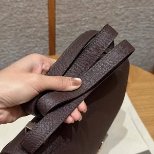 Hermes Constance 24 CM Bag Handmade In Epsom Calfskin Leather Rose Gold Hardware 0G Rouge Seller - Image 3