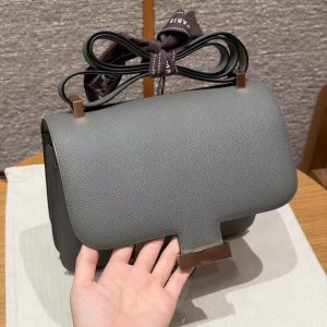Hermes Constance 24 CM Bag Handmade In Epsom Calfskin Leather Rose Gold Hardware 0L Girs Meyer - Image 7