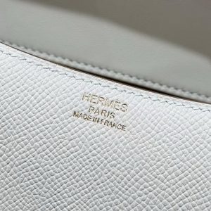 Hermes Constance 24 CM Bag Handmade In Epsom Calfskin Leather Gold Hardware 10 Craie - Image 16
