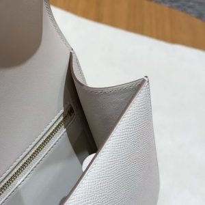 Hermes Constance 24 CM Bag Handmade In Epsom Calfskin Leather Gold Hardware 10 Craie - Image 10