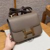 Hermes Constance 24 CM Bag Handmade In Chèvre Calfskin Leather Gold Hardware 18 Etoupe