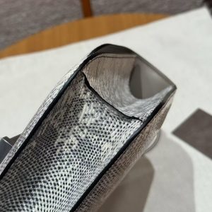Hermes Constance 24 CM Bag Handmade In Lizard Leather from South Africa Silver Hardware 1B Ombre - Image 6
