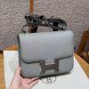 Hermes Constance 24 CM Bag Handmade In Epsom Calfskin Leather Silver Hardware 4Z Gris Mouette