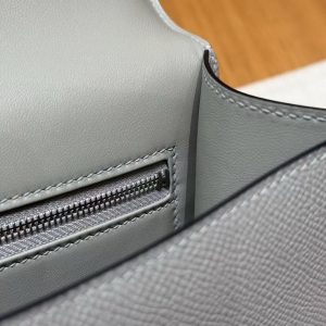 Hermes Constance 24 CM Bag Handmade In Epsom Calfskin Leather Silver Hardware 4Z Gris Mouette - Image 8