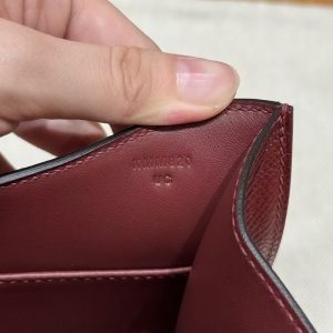 Hermes Constance 24 CM Bag Handmade In Epsom Calfskin Leather Gold Hardware 55 Rouge H - Image 14